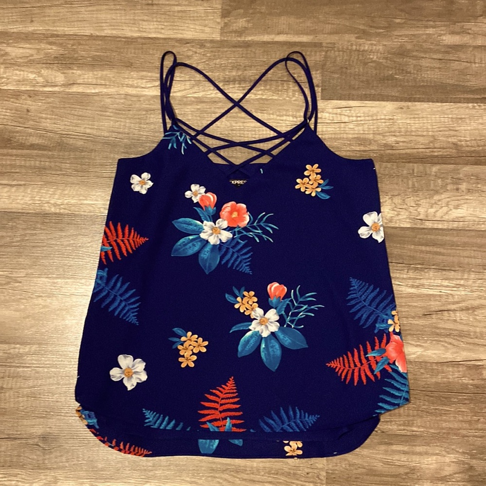 NWOT, Express Floral Tank Top